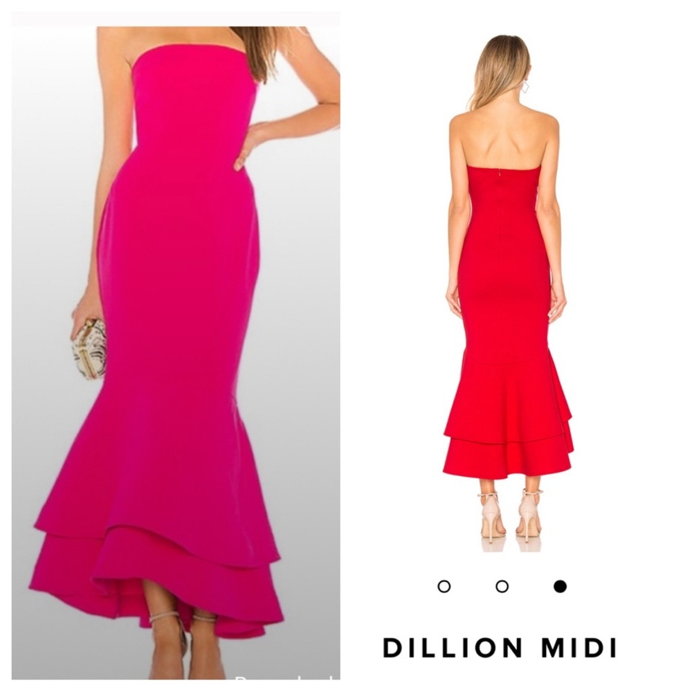 NWT! Lovers and Friends Dillion Midi Dress Fuschia